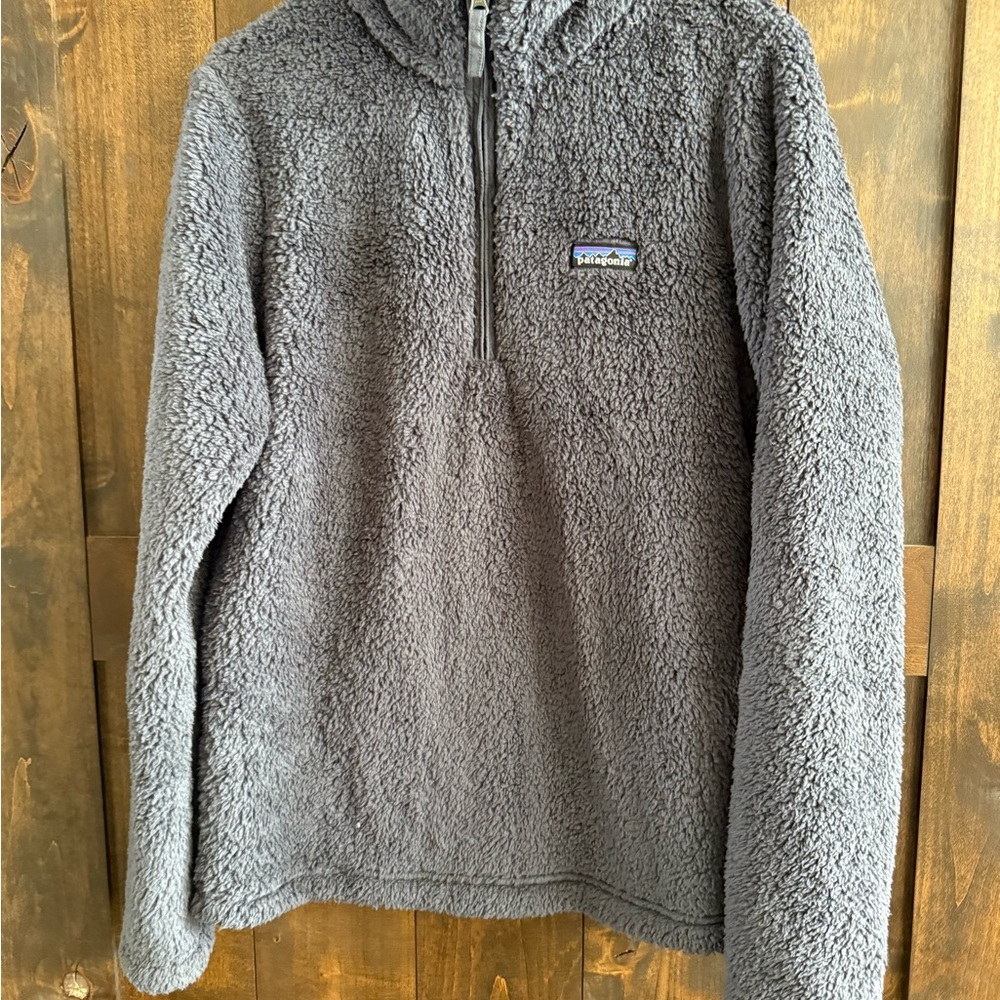Patagonia Blue and Gray Zip Up Top